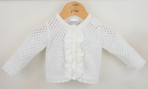White Pex Luella Cardigan