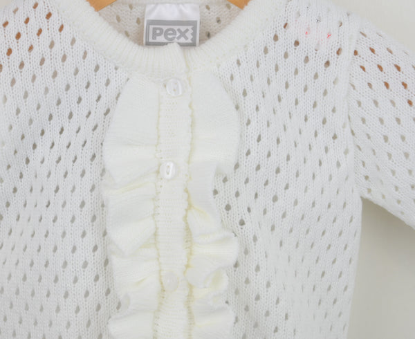 White Pex Luella Cardigan