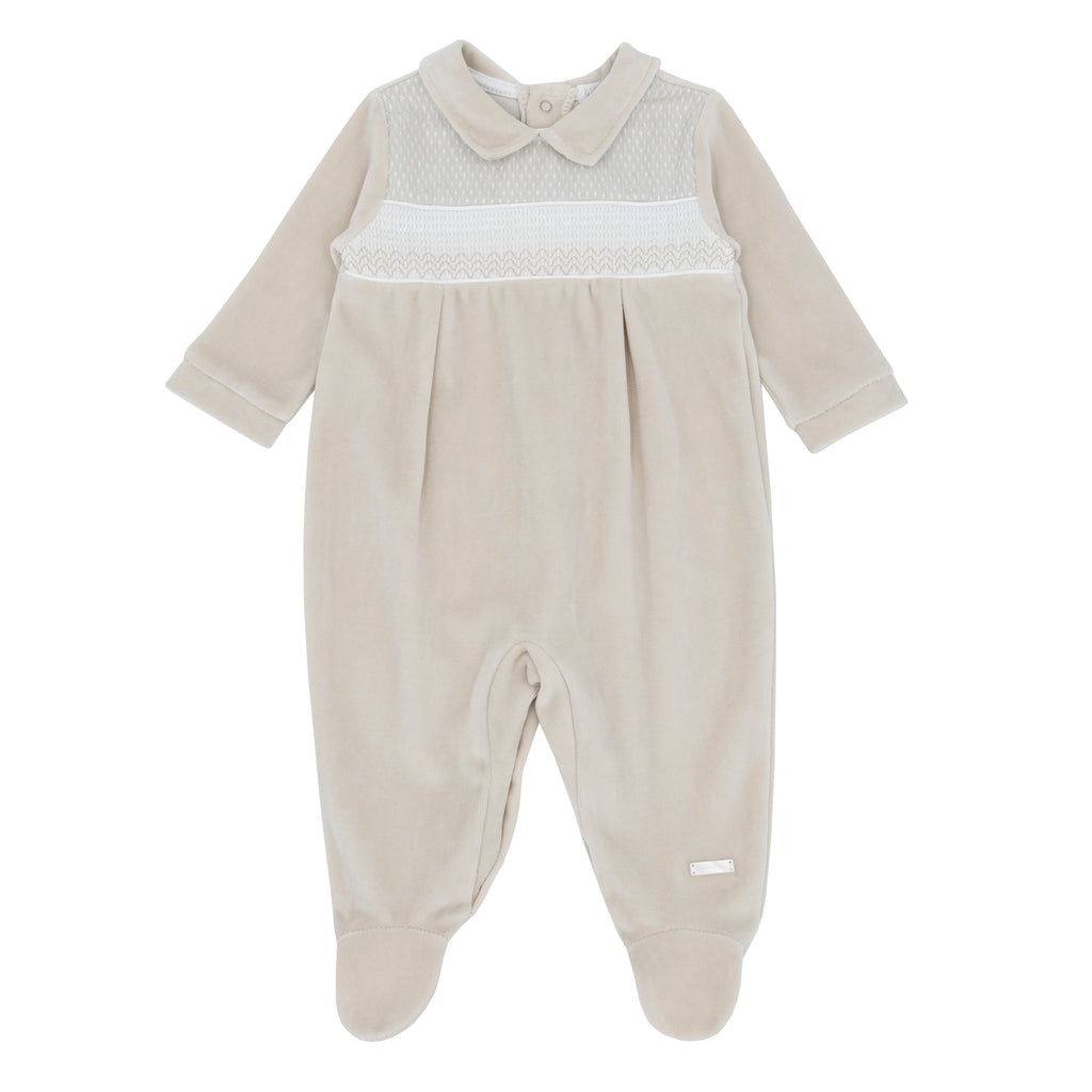 Beige Blues Baby Babygrow BB2165