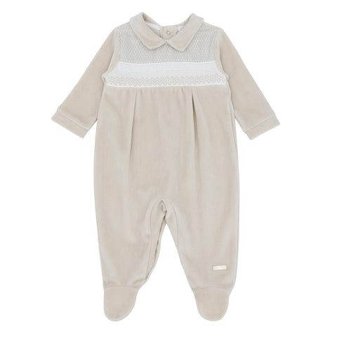 Beige Blues Baby Babygrow BB2165