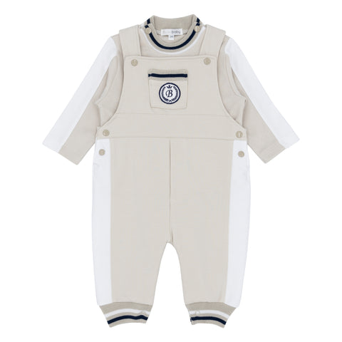 Beige Blues Baby Dungaree Set BB2239