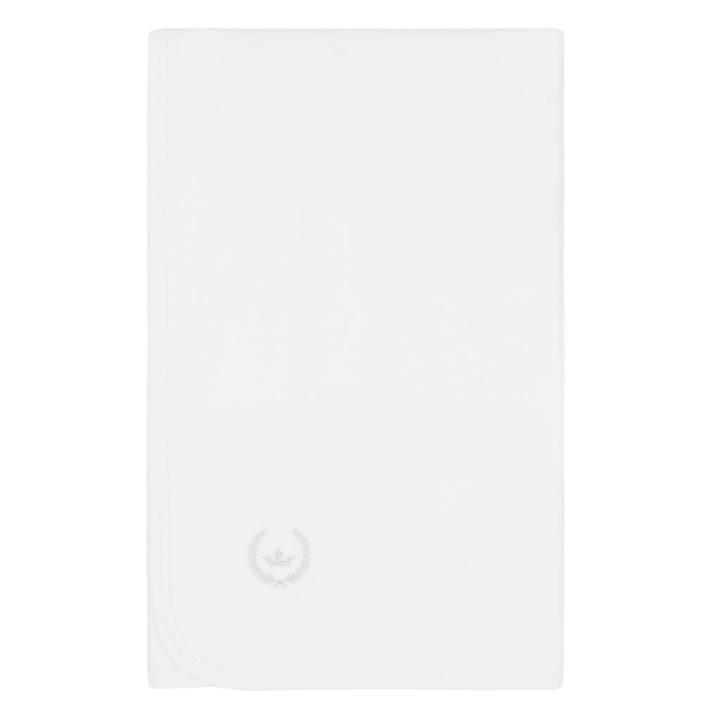 White Blues Baby Blanket BB2298