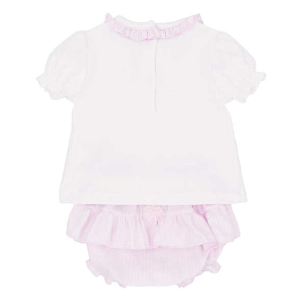 Pink Girls Blues Baby Bloomer Set BB3021