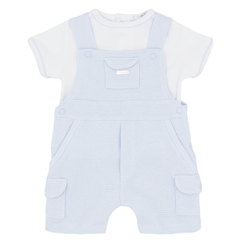 Boys Blues Baby Dungaree Set BB3043