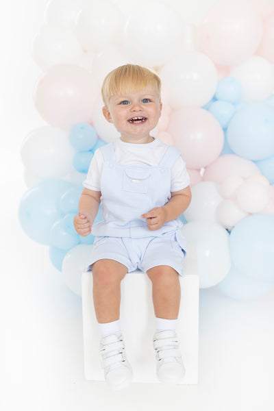 Boys Blues Baby Dungaree Set BB3043