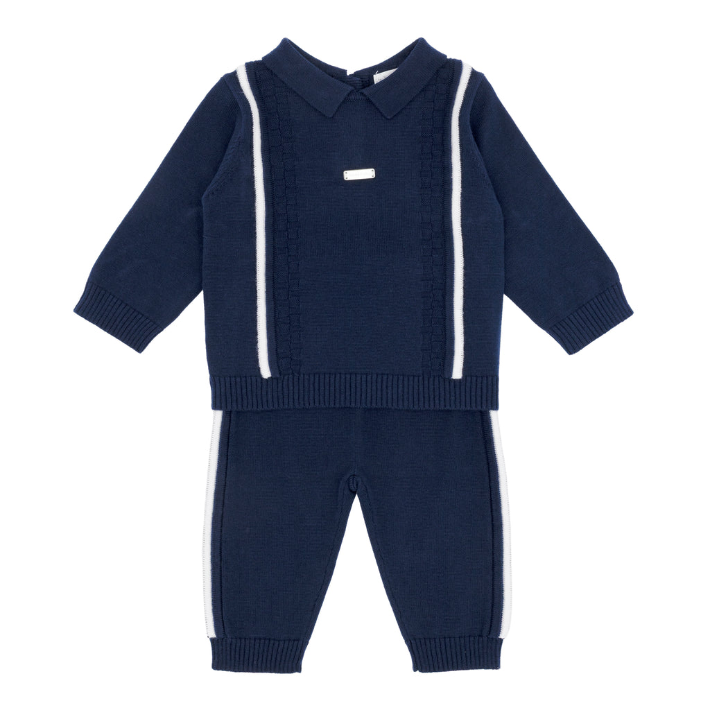 Boys Navy Blues Baby Knitted Set BB3131