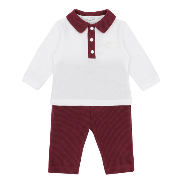 Bordeaux Boys Blues Baby Polo Set BB3231