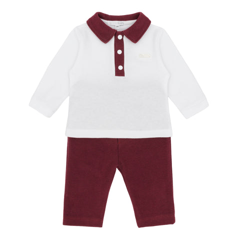 Bordeaux Boys Blues Baby Polo Set BB3231