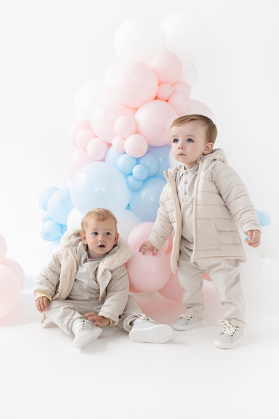 Beige Boys Blues Baby Jacket BB3250