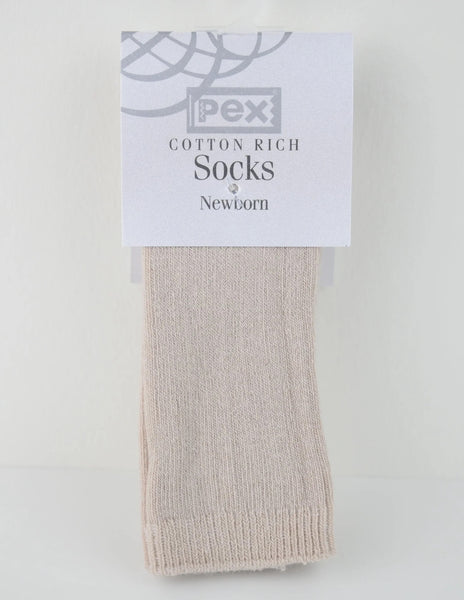 Pex Caramel Ribbed Knee High Sock 2pk