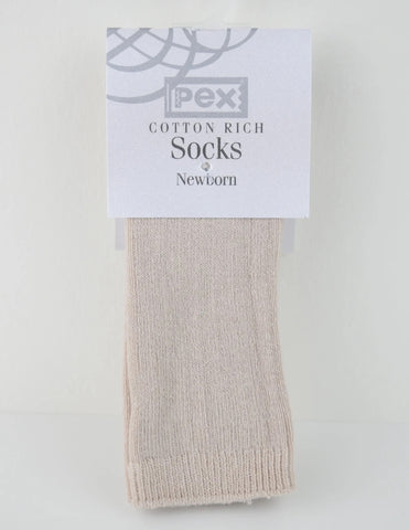 Pex Caramel Ribbed Knee High Sock 2pk
