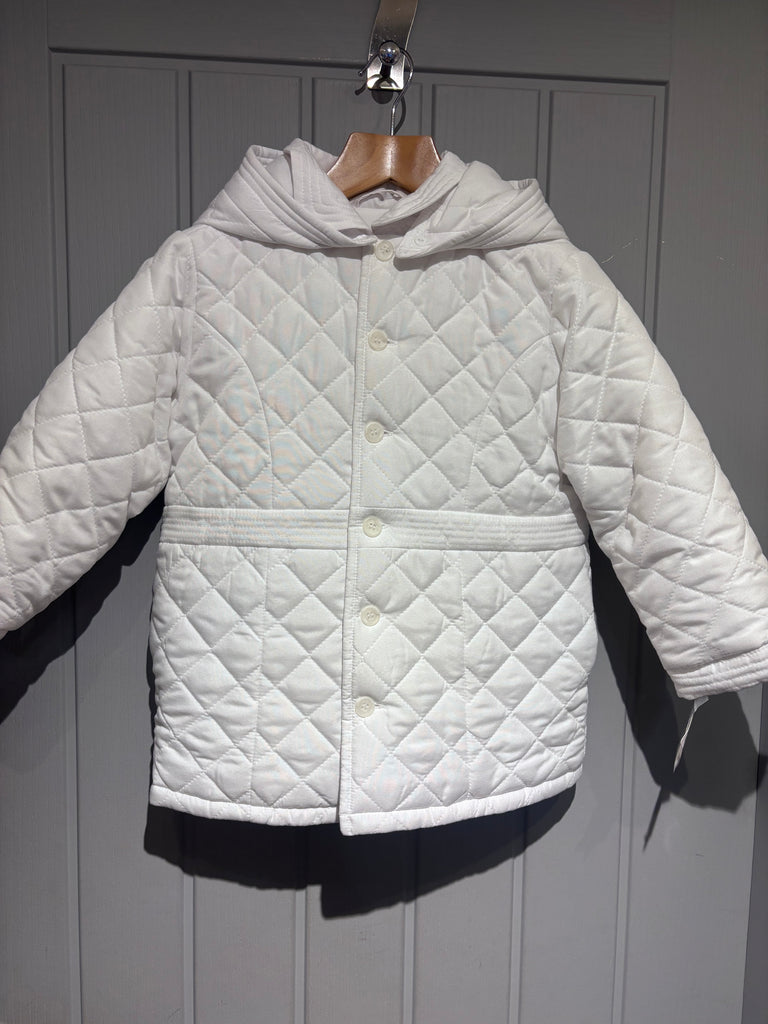 Dani White Quilted Jacket D09658