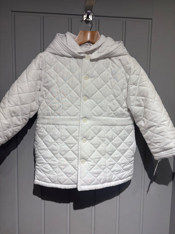 Dani White Quilted Jacket D09658