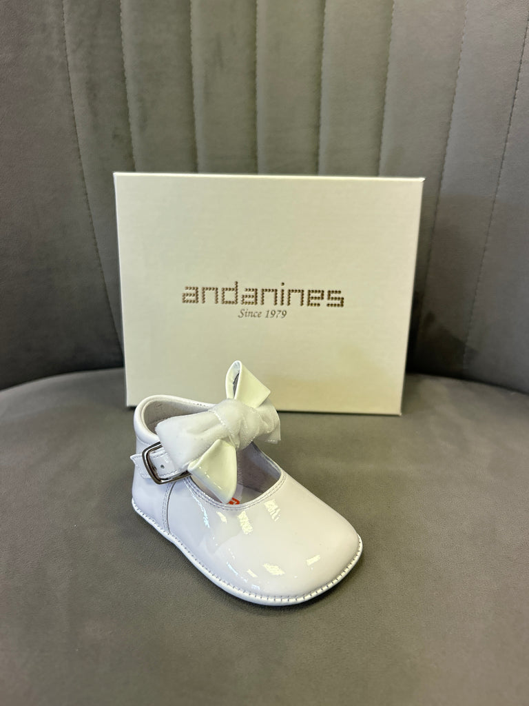 Andanine White Patent Baby Shoe 262001