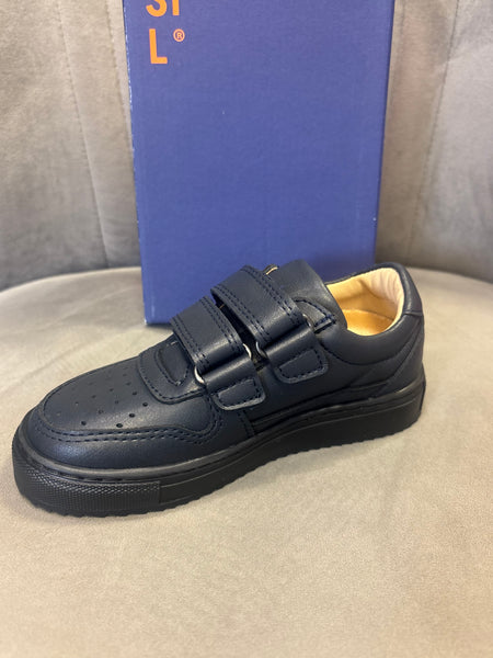 Petasil Harold Navy Leather School Shoe