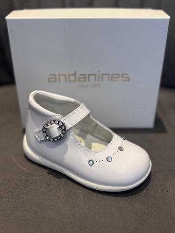 Andanines White Patent Shoe 232250