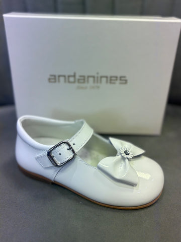 Andanines White Patent Shoe 241141