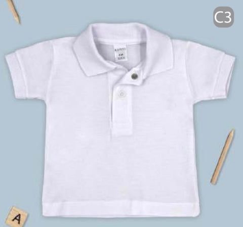 White Rapife Polo 8833