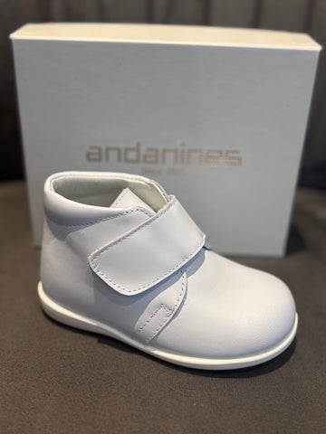 Andanines White Leather Boot 252642