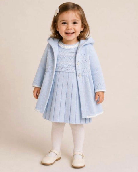 Blue/Ivory Sarah Louise Coat 008238