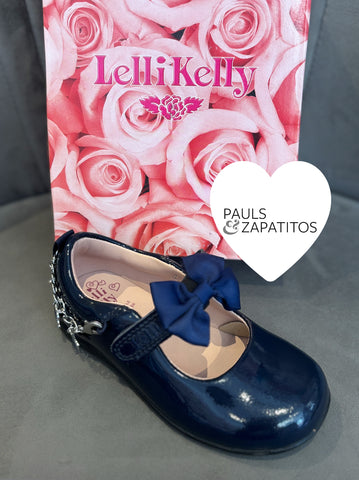 IN STOCK • Navy Patent Lelli Kelly Alexandra LK8439 'G Fit'