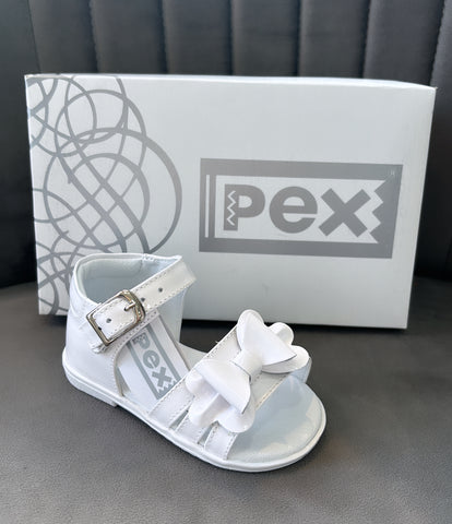 PEX Nola Sandal White Patent