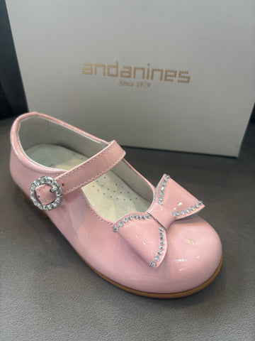Andanines Pink Patent Shoe 231601