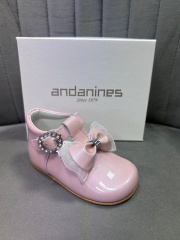 Andanines Pearl Nude Patent T-Bar 232260