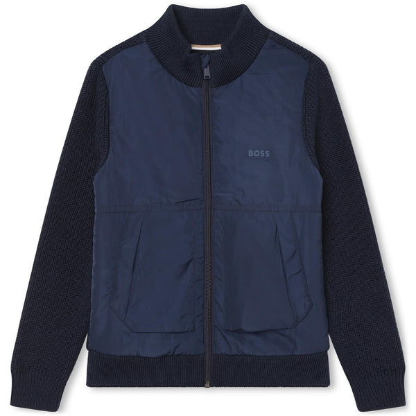 Navy BOSS Jacket J25Q11