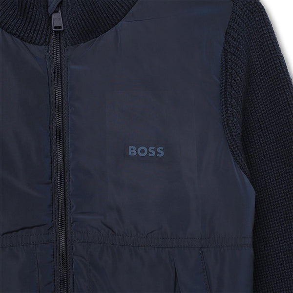 Navy BOSS Jacket J25Q11