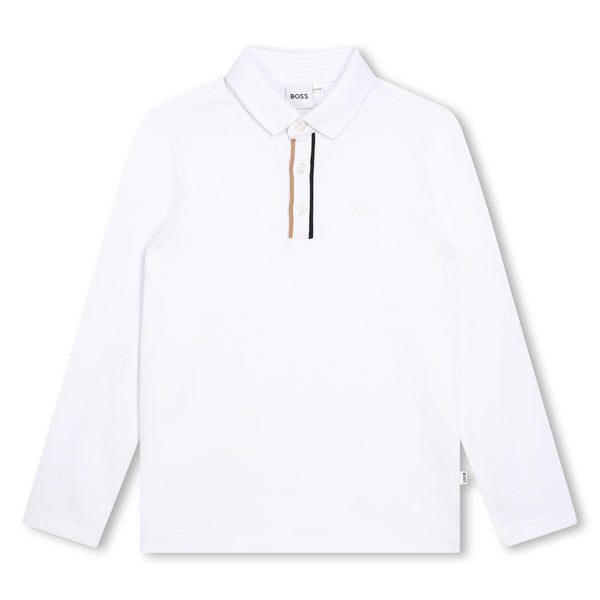 White BOSS Polo J51175