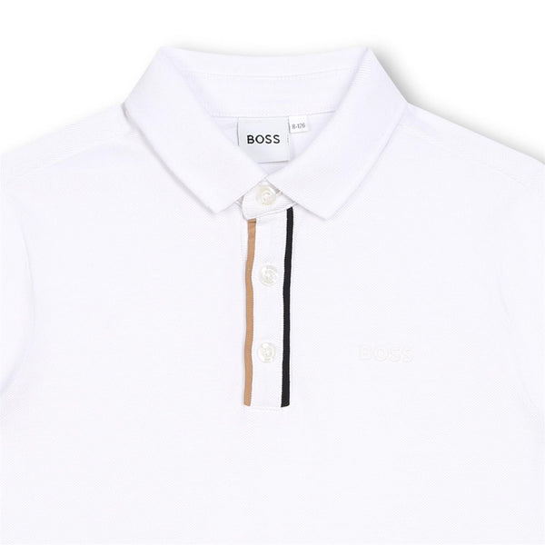 White BOSS Polo J51175