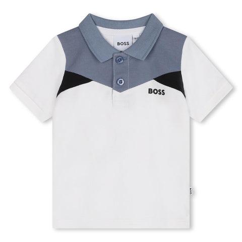 White BOSS Polo J51277