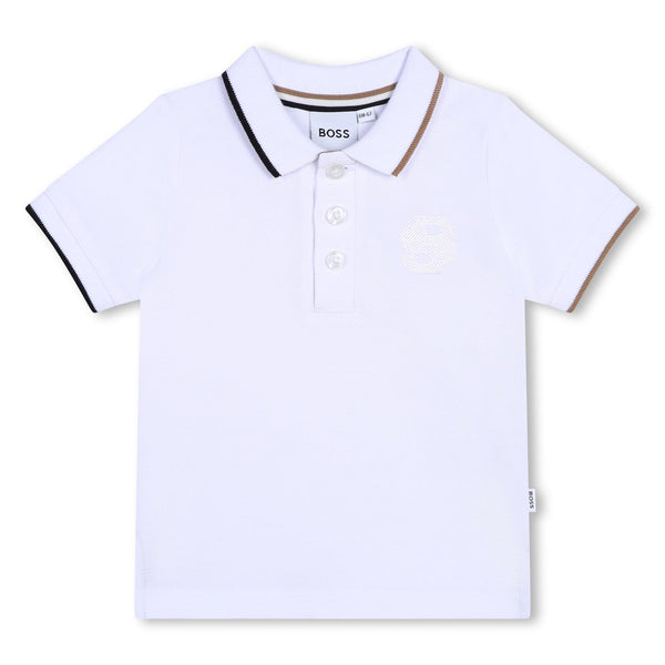 White BOSS Polo J51284