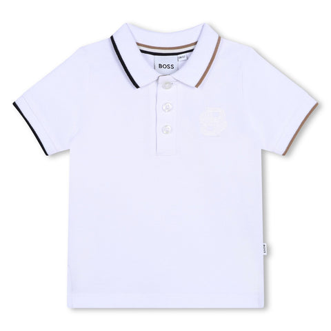 White BOSS Polo J51284