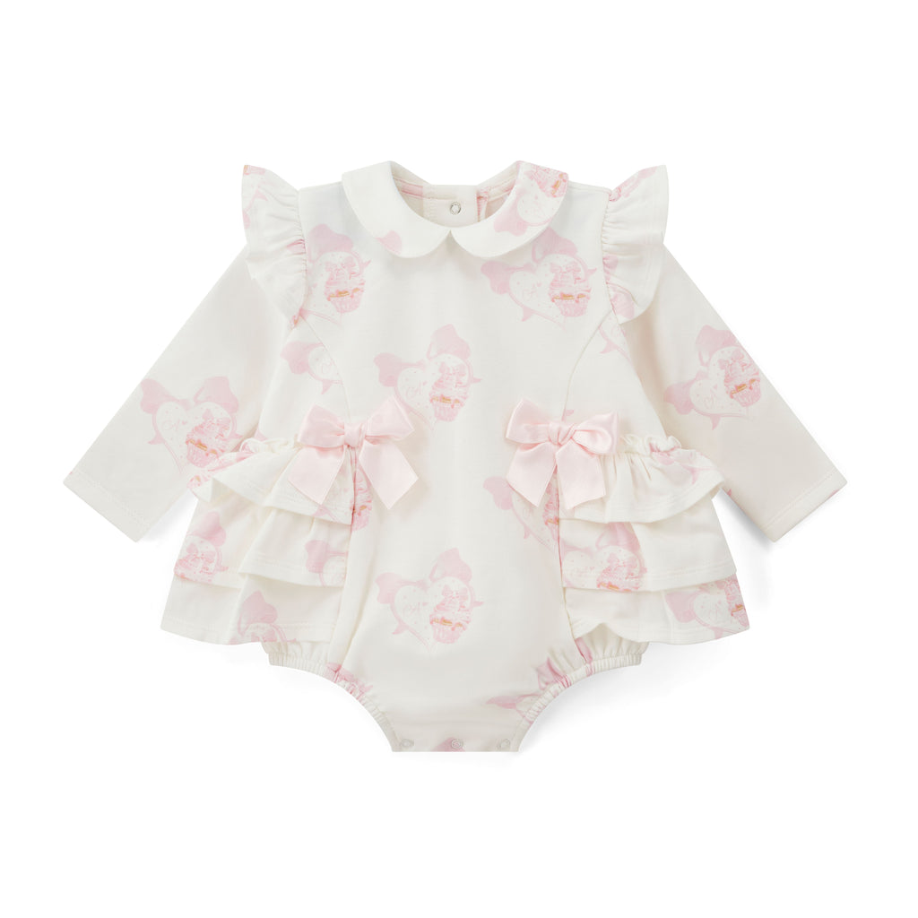 White Little A Journey Romper