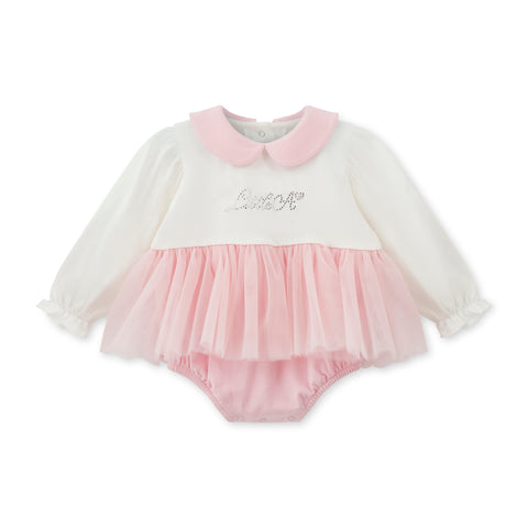 Pink Little A Kimberly Romper