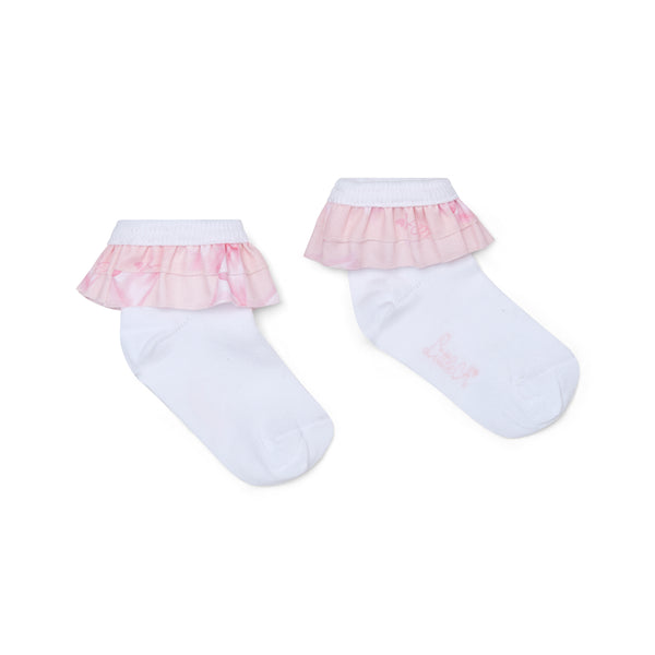 White Little A Odette Socks