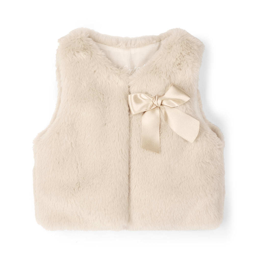 Stone Beige Little A Dani Gilet - PRE ORDER AVAILABLE