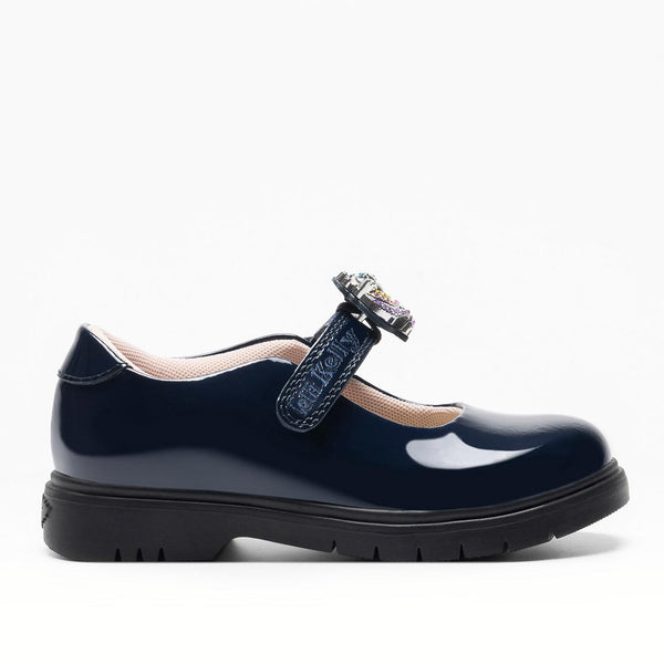 Navy Patent Lelli Kelly Bianca 3 LK8916 *IN STOCK