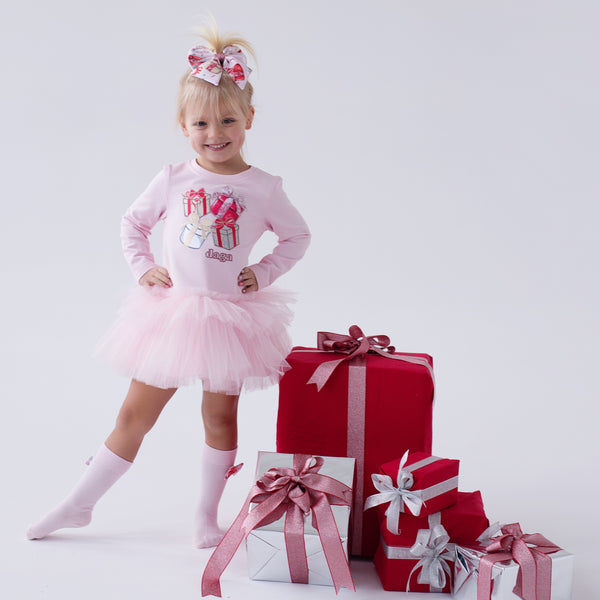 Pink Girls Daga Dress 10333