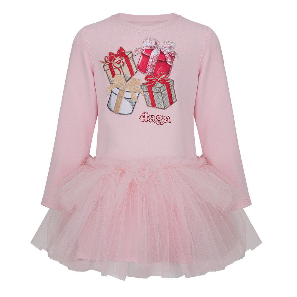 Pink Girls Daga Dress 10333