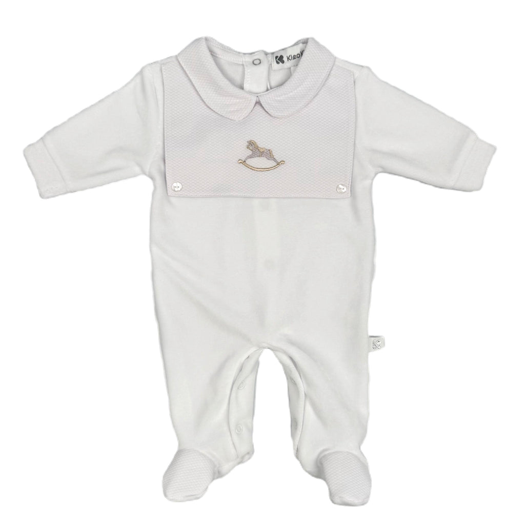 White Boys Kleo Babygrow LBW2551