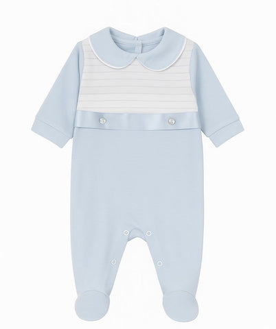 Pale Blue Boys Kleo Babygrow K15