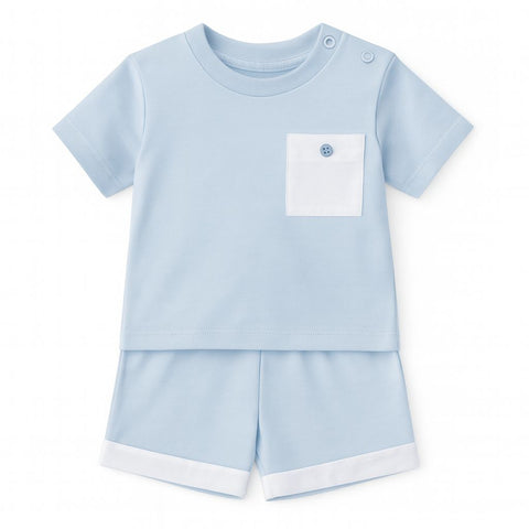 Blue Kleo Shorts Set K7