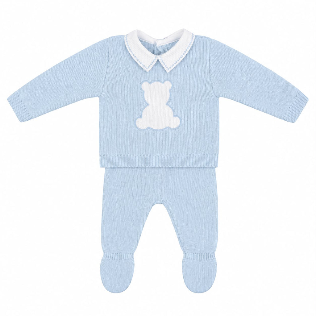 Blue Kleo Boys Knitted Set KL25W4