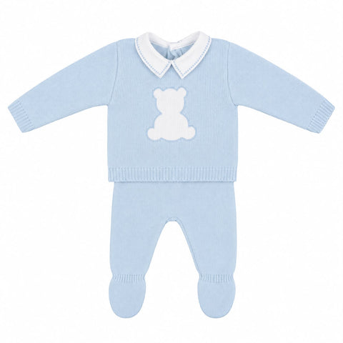 Blue Kleo Boys Knitted Set KL25W4