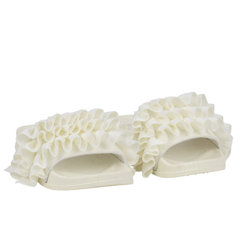 White A*Dee Frilly Slider S245104