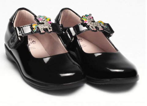 Black Lelli Kelly Bonnie LK8341 'G Fit' School Shoe