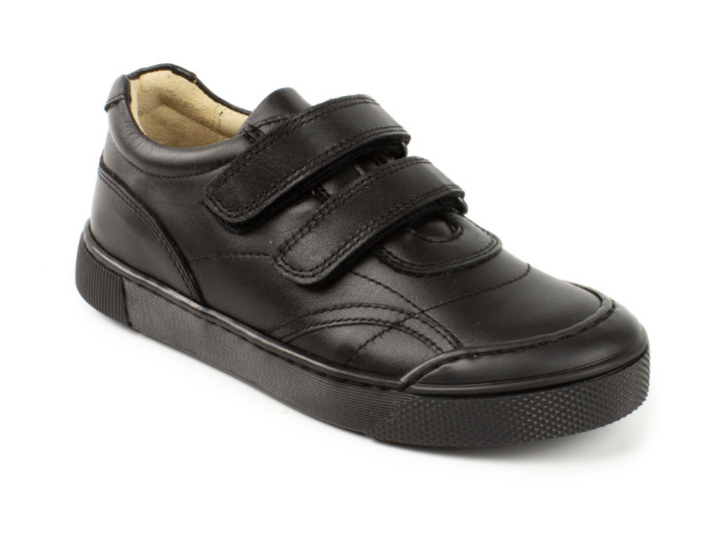 Petasil Black Luke 2 School Shoe
